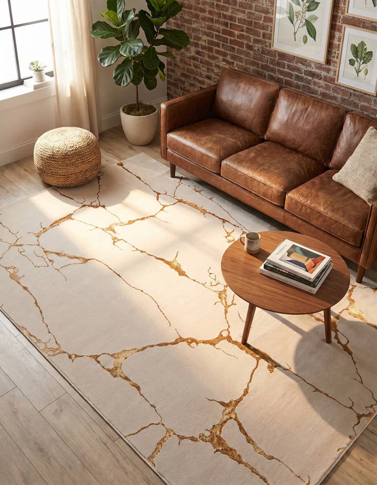 Detail image of 5' 3 x 8' Vogue Geo Rug