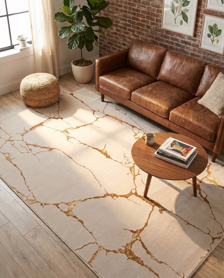 Detail image of 5' 3 x 8' Vogue Geo Rug