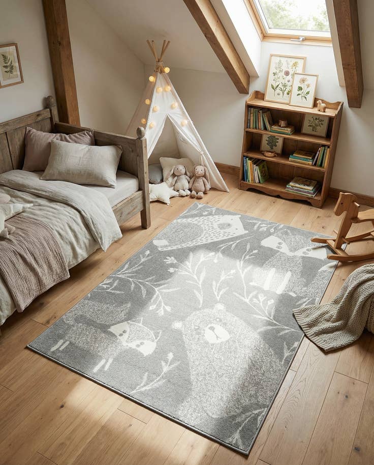 Detail image of 5' x 7' Whimsy Kids Rug