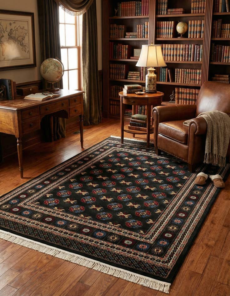 Detail image of 5' 3 x 7' Bokhara Rug