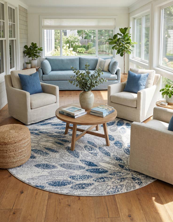 Detail image of  10' 2 x 10' 2 Charleston Round Rug