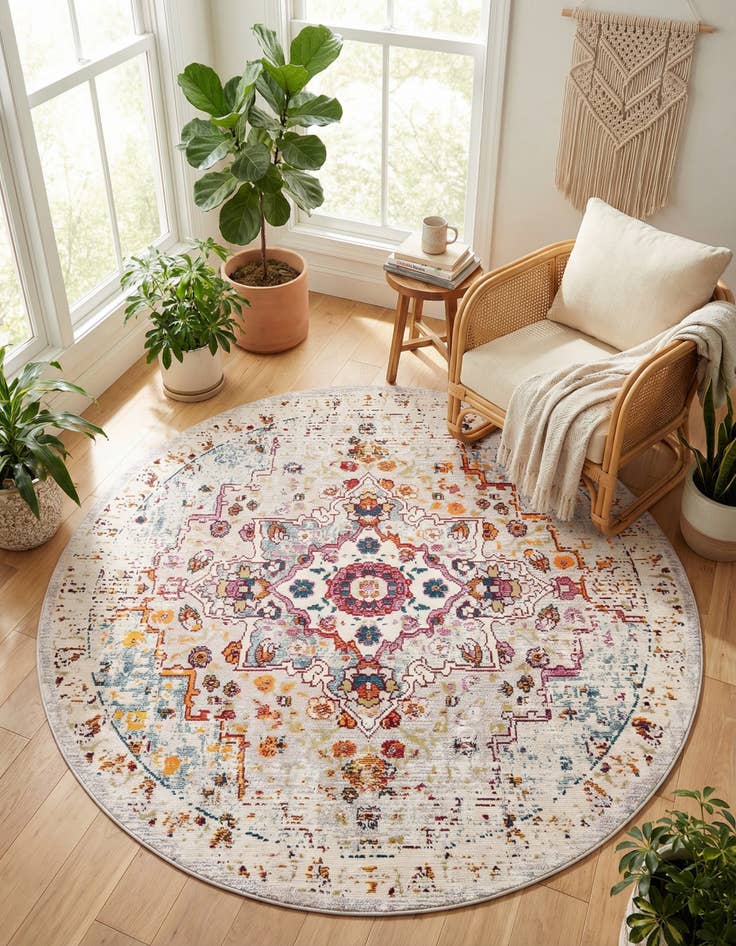 Detail image of 7' x 7' Amulet Round Rug