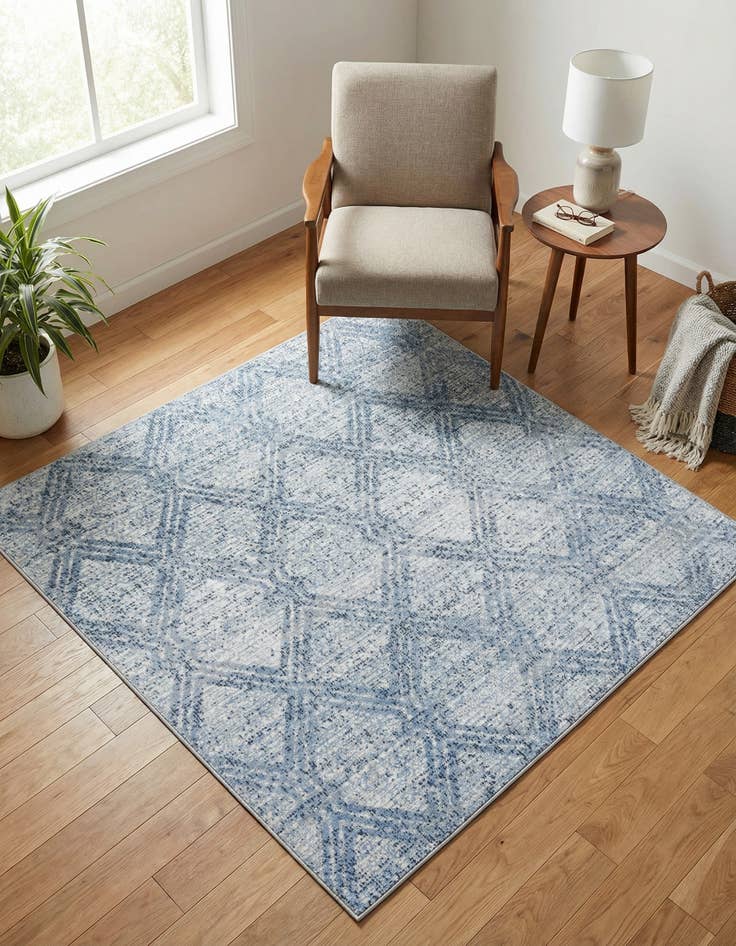 Detail image of 5' 3 x 5' 3 Kamala Washable Square Rug