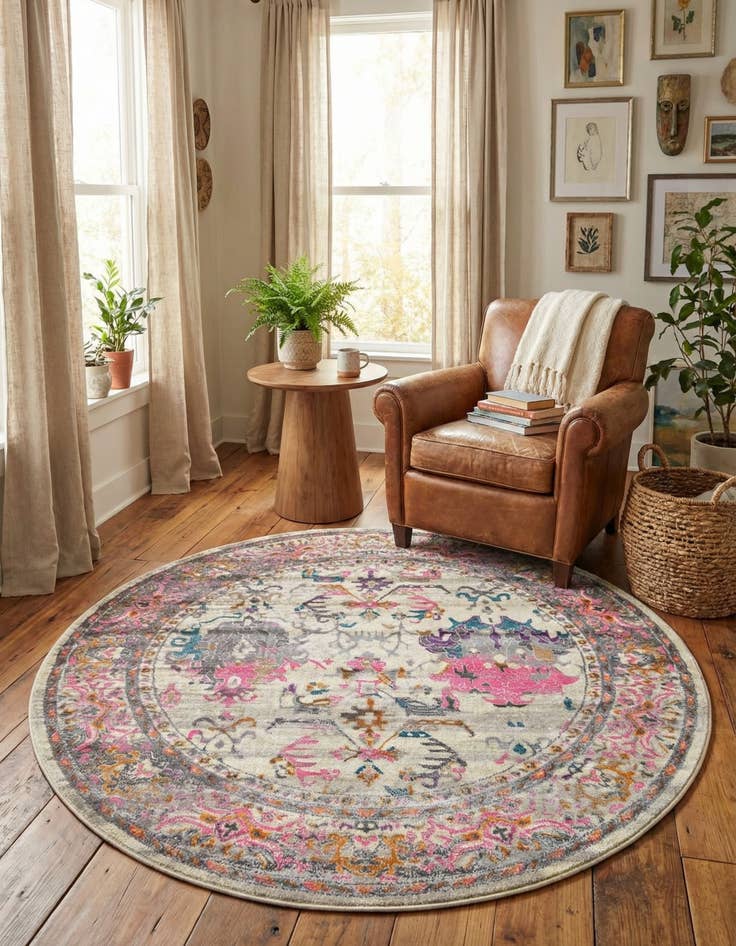 Detail image of 6' x 6' Delilah Round Rug