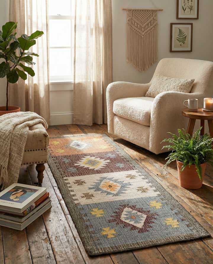 2' x 6' 1 Hand Woven Kala Handwoven Jute Runner Rug