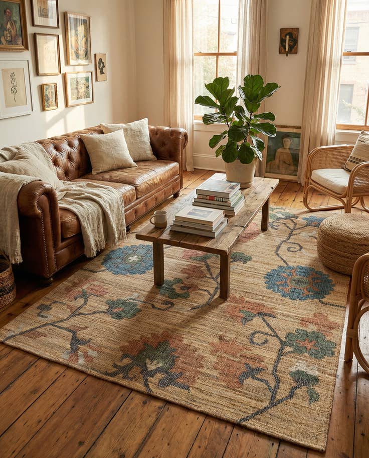 Detail image of 7' 10 x 10' Hand Woven Kala Handwoven Jute Rug