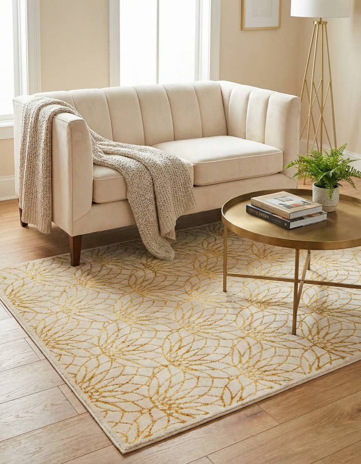 Detail image of 4' x 6' Marilyn Monroe&trade; Glam Dahlia Rug