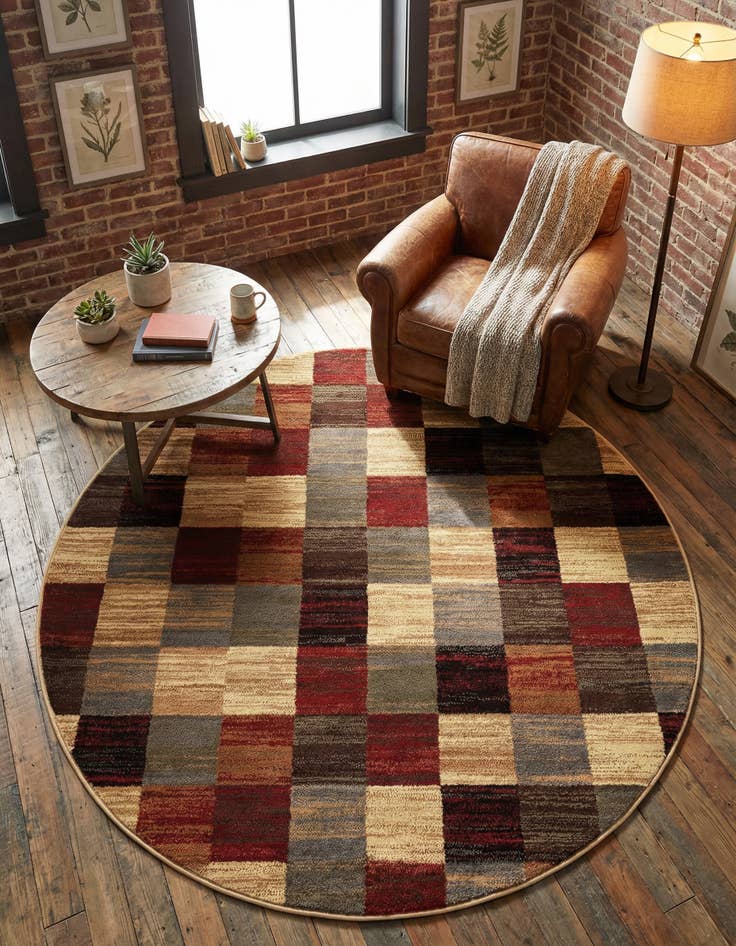 Detail image of 5' 3 x 5' 3 Cafe Round Rug