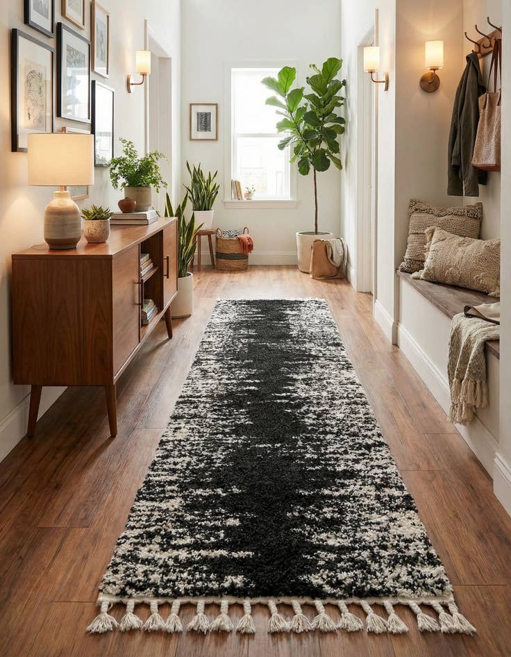 Detail image of  2' 7 x 12' Serenity Shag Runner Rug