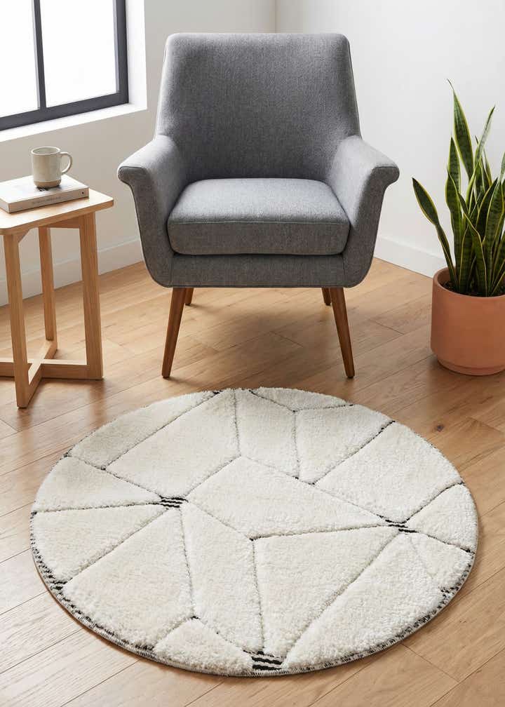 3' x 3' Prismatic Round Rug