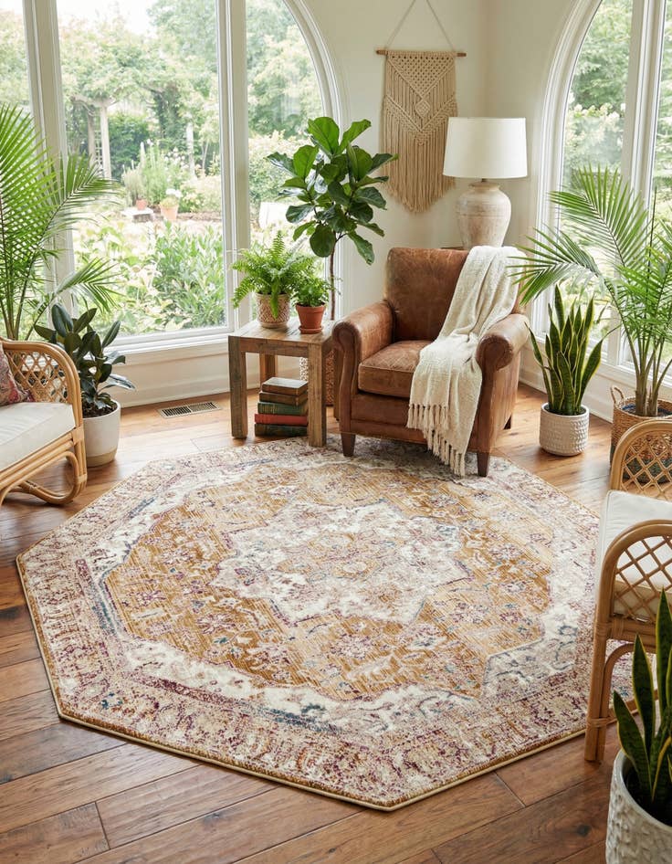 Detail image of 7' 10 x 7' 10 Deepa Octagon Rug