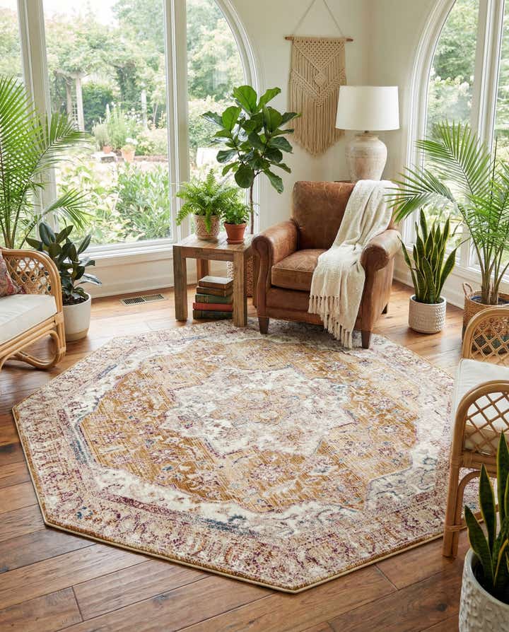 7' 10 x 7' 10 Deepa Octagon Rug
