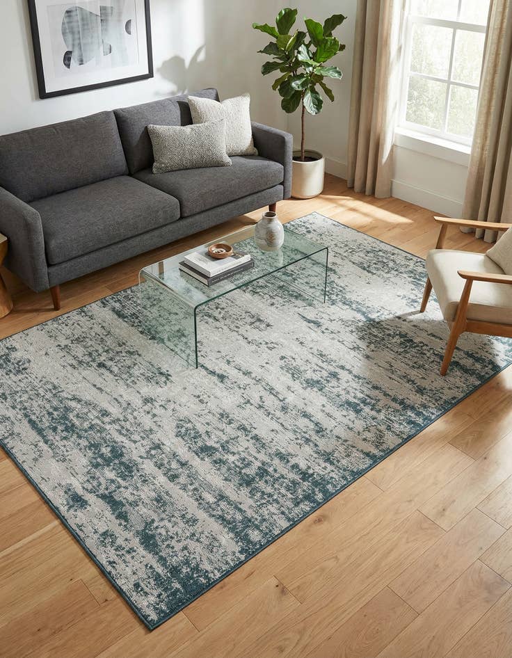 Detail image of 6' x 9' Easy-Clean Modern Indoor / Outdoor Rug