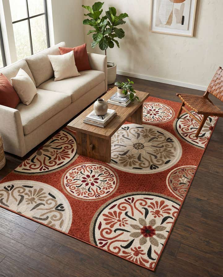 5' x 8' Easy-Clean Modern Indoor / Outdoor Rug