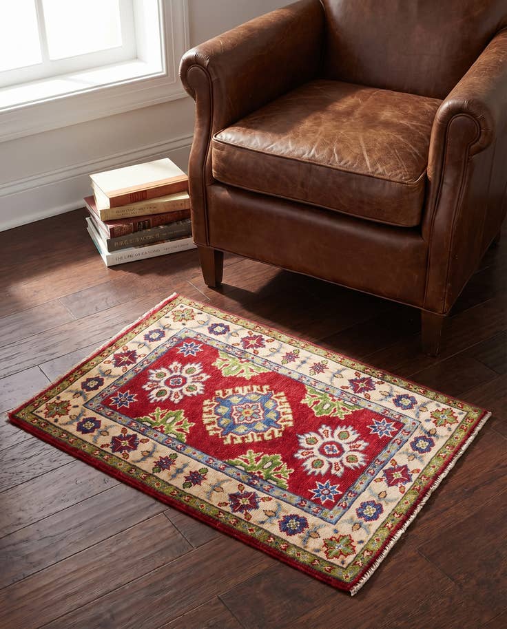 Detail image of 2' 1 x 3' 1 Hand Knotted Kazak Rug