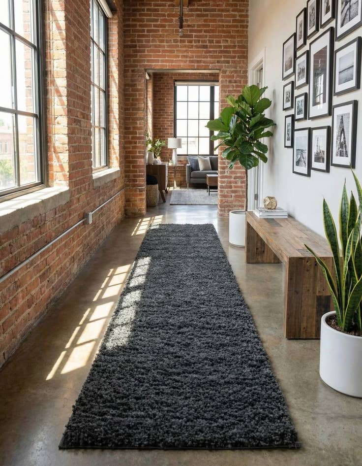 Detail image of 2' 6 x 19' 8 Everyday Shag Runner Rug