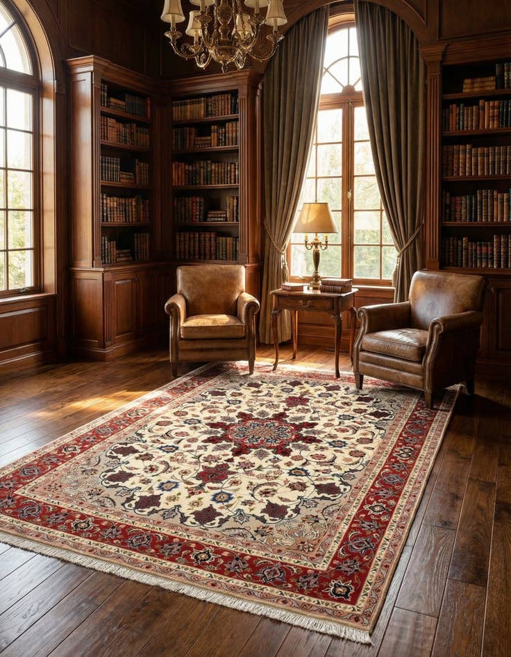 Detail image of 5' 1 x 6' 10 Tabriz Rug