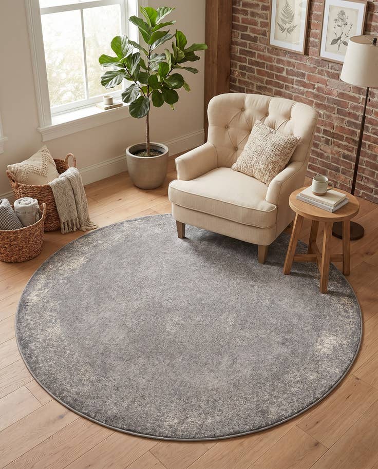Detail image of 6' 1 x 6' 1 Oregon Round Rug