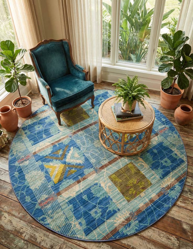 Detail image of 6' x 6' Alexis Round Rug