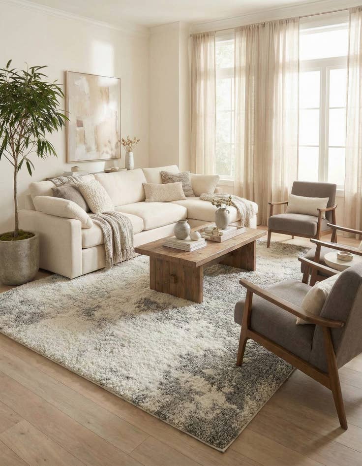 Detail image of 9' 10 x 13' Soft Touch Shag Rug