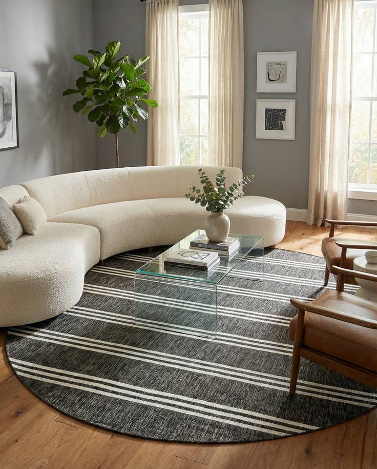 Detail image of 12' x 12' Easy-Clean Jill Zarin Anguilla Indoor / Outdoor Round Rug