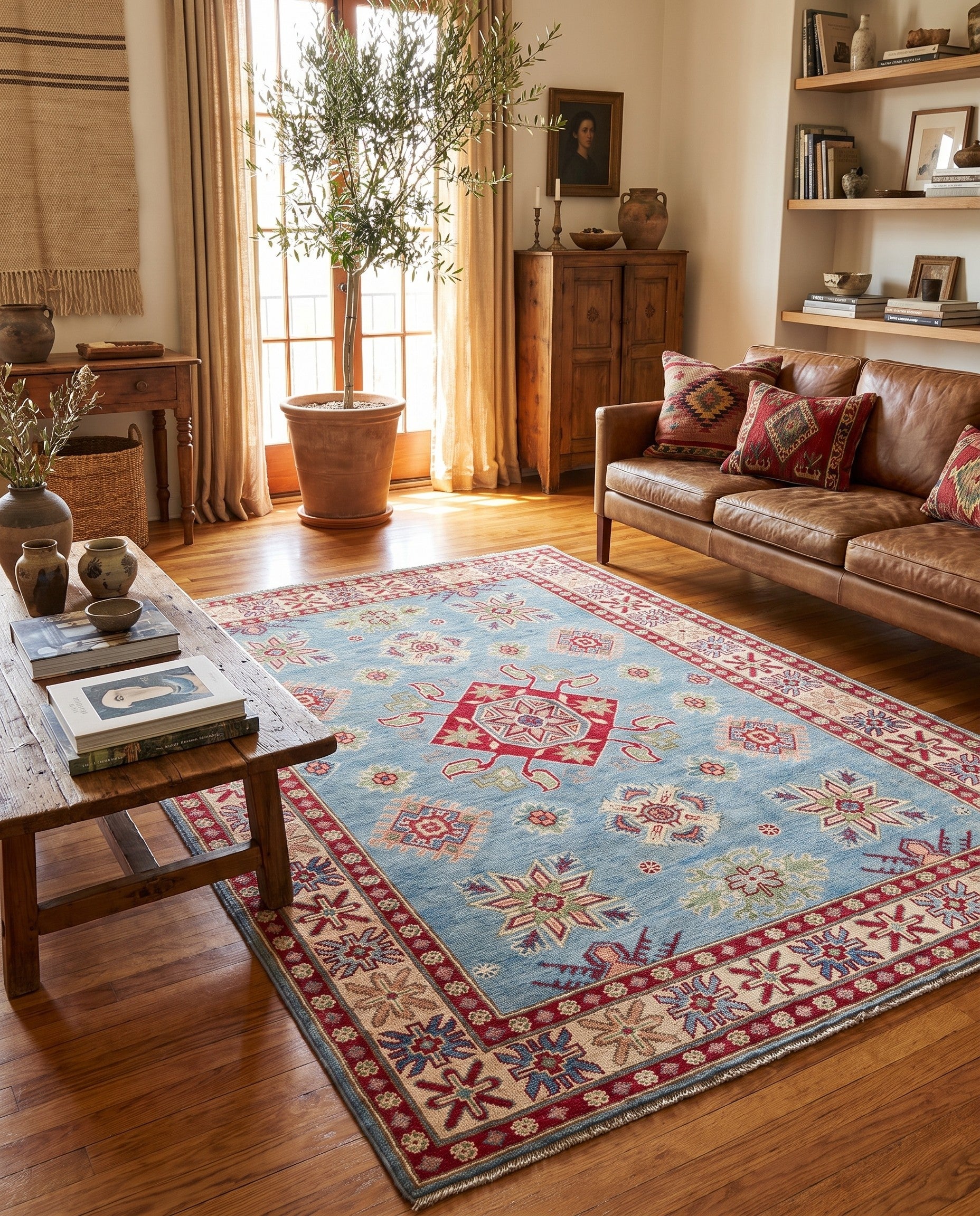 Detail image 3 of 12: 5' 3 x 6' 7 Hand Knotted Kazak Rug