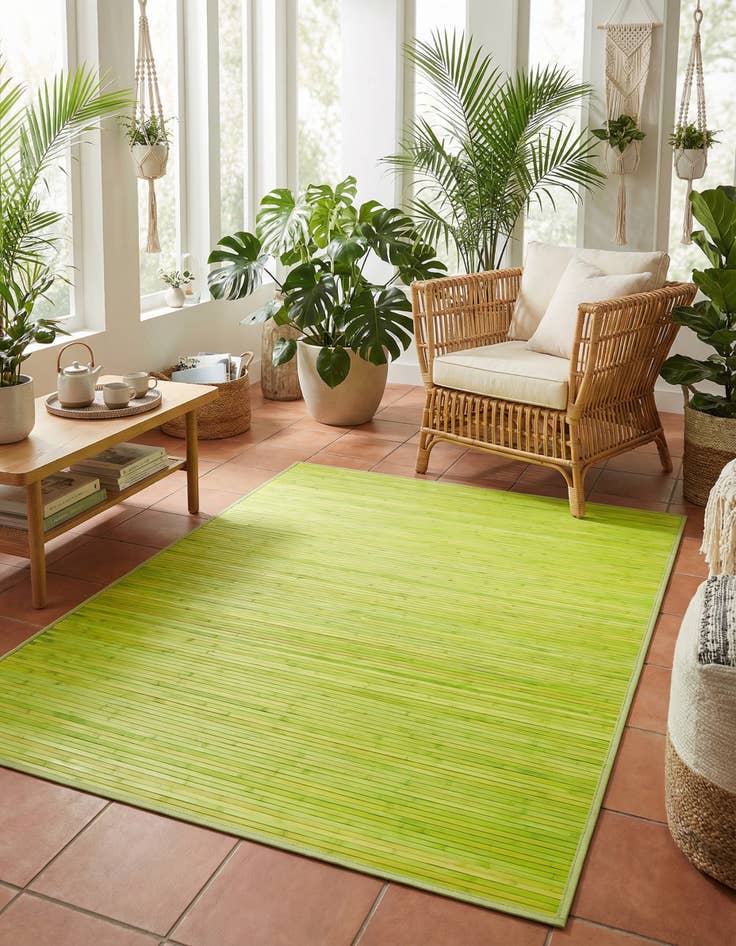 Detail image of 5' 3 x 7' 10 Bamboo Rug