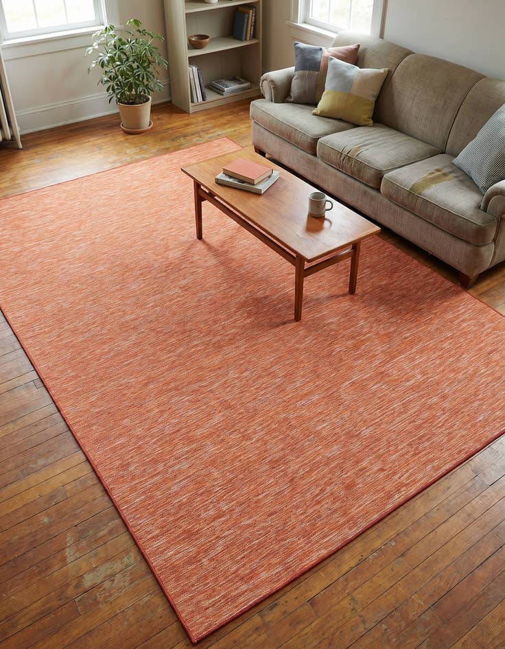 Detail image of 7' 5 x 10' Easy-Clean Solid Indoor / Outdoor Rug