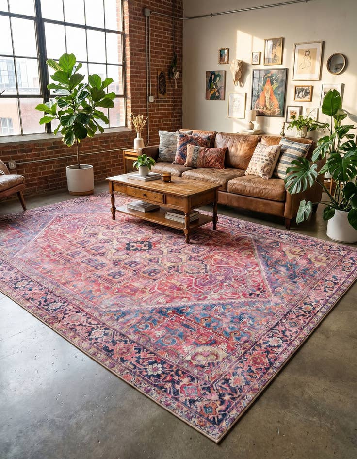 Detail image of 8' 4 x 12' Washable Timeless Rug