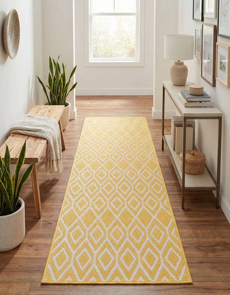 Detail image of 2' x 6' Washable Jill Zarin Turks and Caicos Indoor / Outdoor Runner Rug