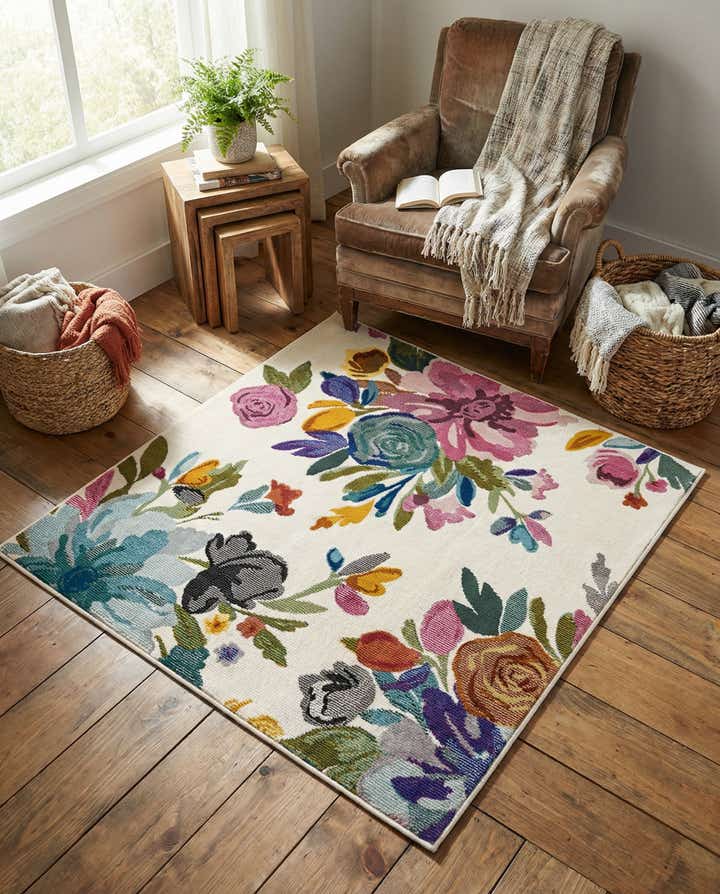 3' 3 x 3' 3 Blossom Square Rug