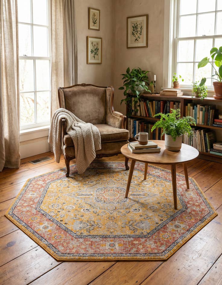 Detail image of 7' 10 x 7' 10 Lola Octagon Rug