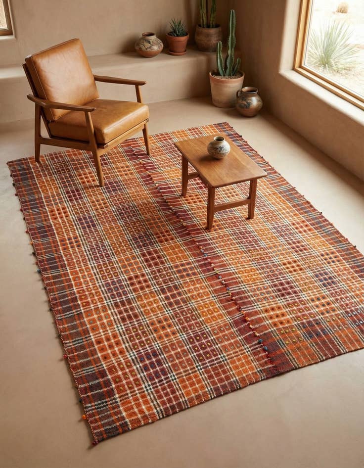 Detail image of 5' 1 x 6' 8 Jajim Rug