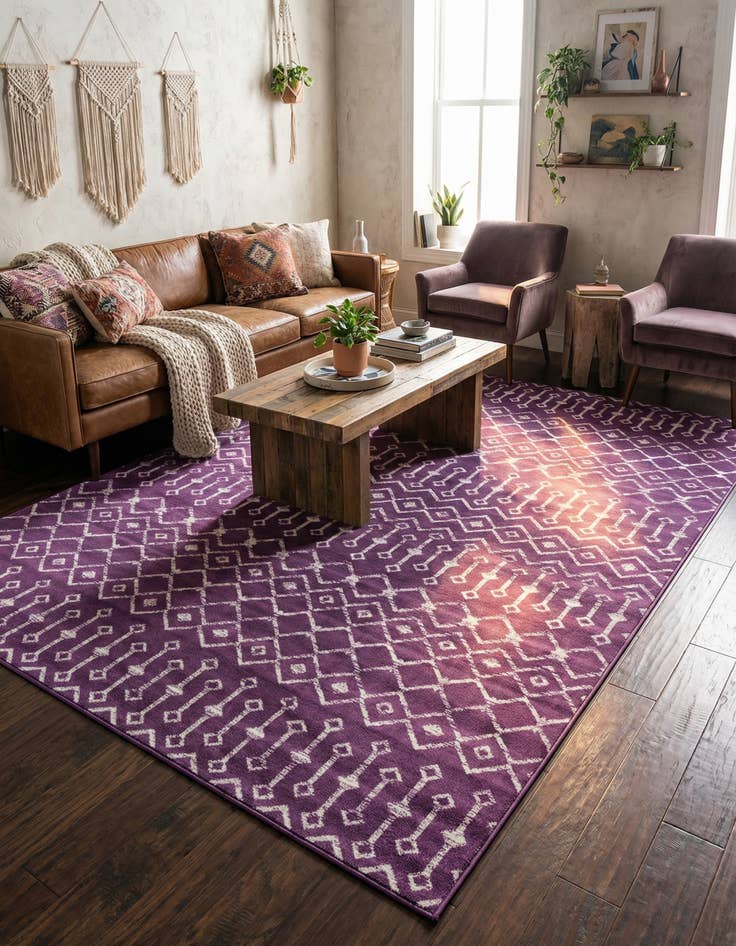 Detail image of 7' x 10' Kasbah Trellis Rug