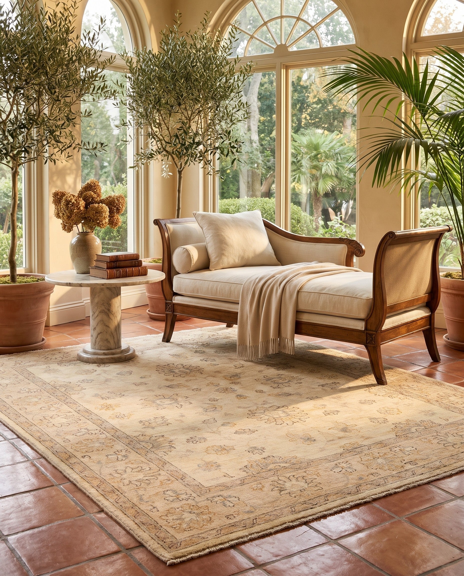 5' 1 x 6' 7 Hand Knotted Ziegler Rug