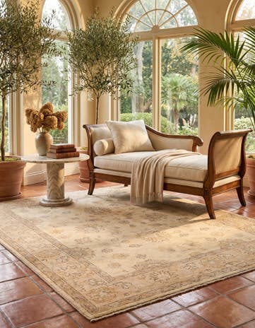 5' 1 x 6' 7 Hand Knotted Ziegler Rug