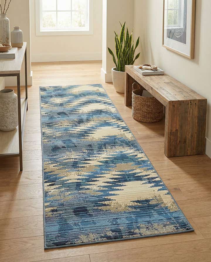 2' x 6' Easy-Clean Modern Indoor / Outdoor Runner Rug