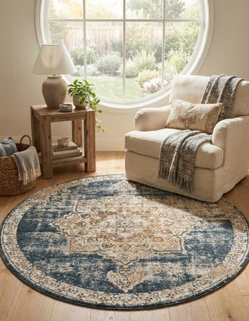 5' 3 x 5' 3 Eliza Round Rug