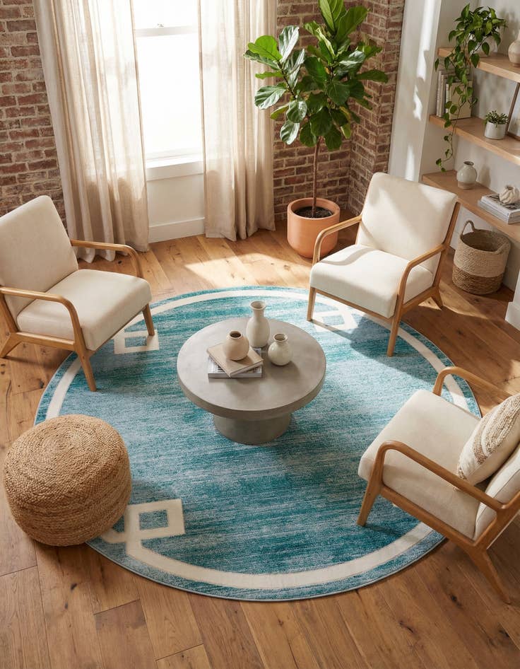 Detail image of Jill Zarin 8' x 8' Uptown Lenox Hill Round Rug