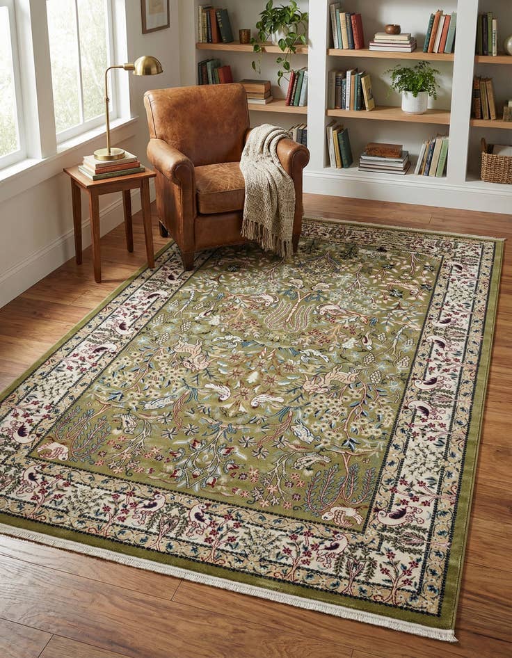 Detail image of 6' x 9' Nain Design Rug