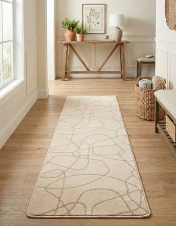 Ivory Contour Runner Rug