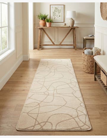 Ivory Contour Runner Rug