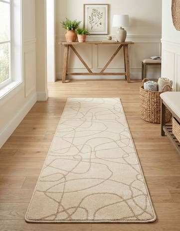 Ivory Contour Runner Rug