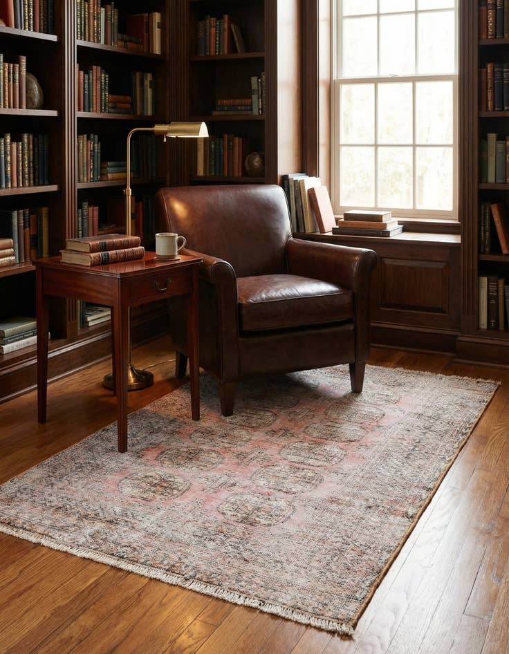 Detail image of 3' x 4' 9 Hand Knotted Ultra Vintage Persian Wool Rug