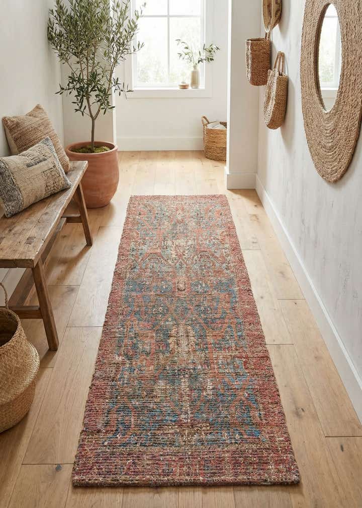 2' 2 x 8' Chenille Jute Runner Rug