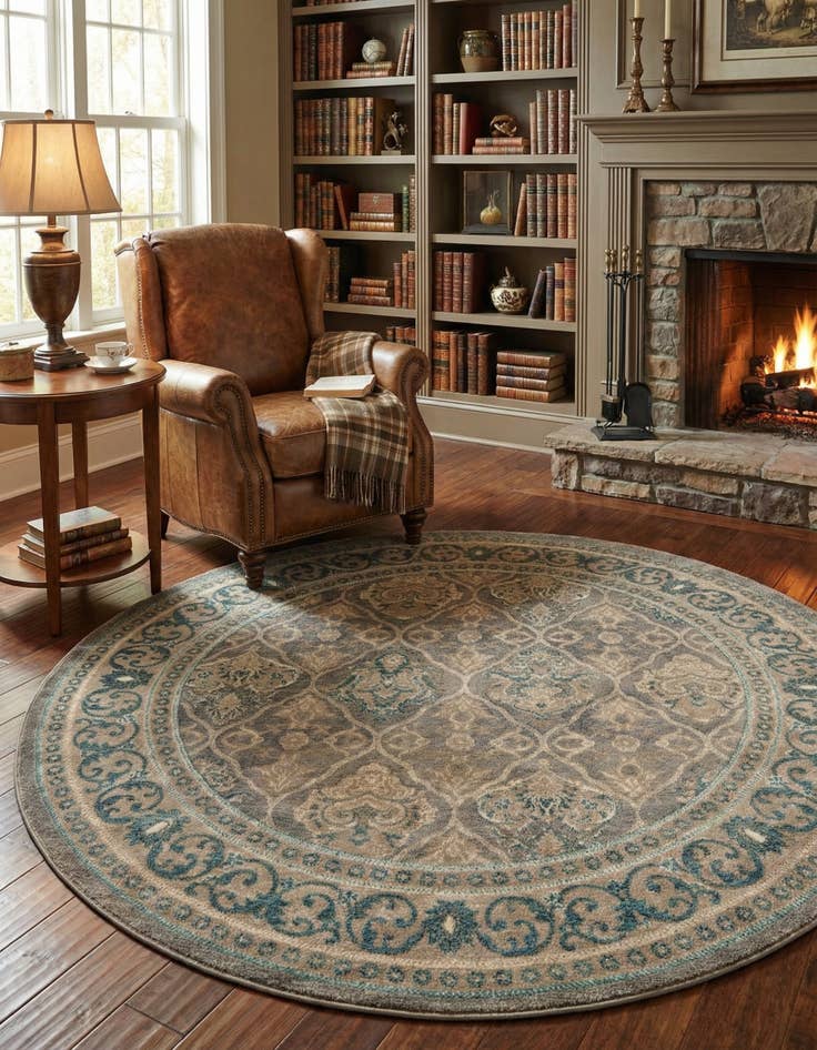 Detail image of 6' x 6' Viola Round Rug