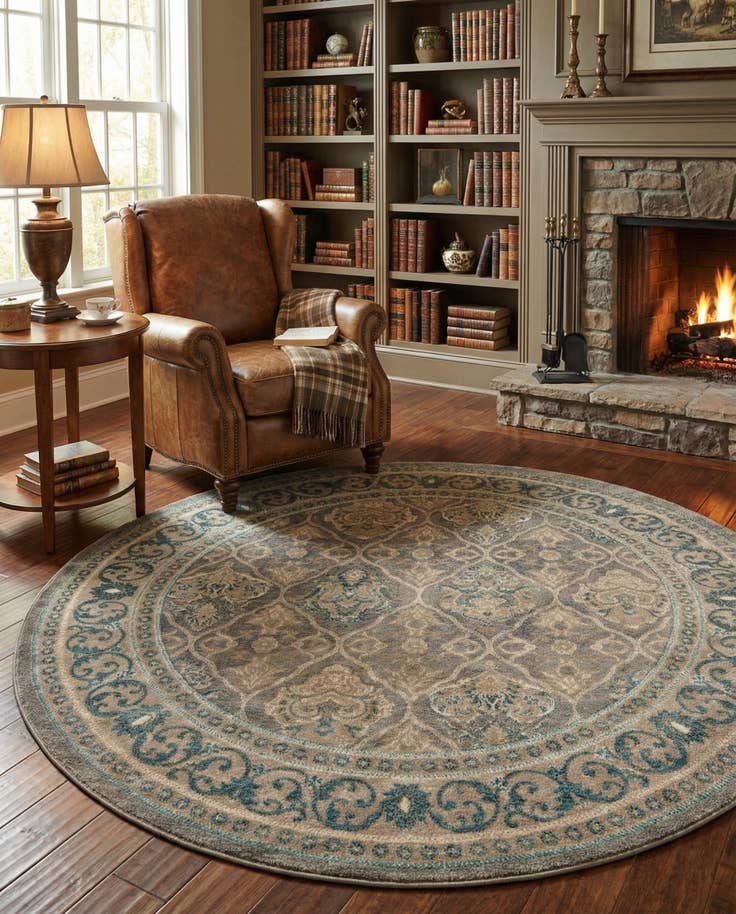 Detail image of 6' x 6' Viola Round Rug