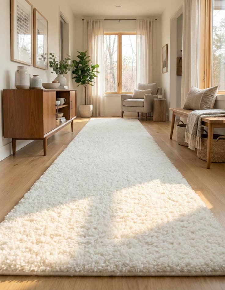 Detail image of  2' 7 x 16' 5 Zermatt Shag Runner Rug