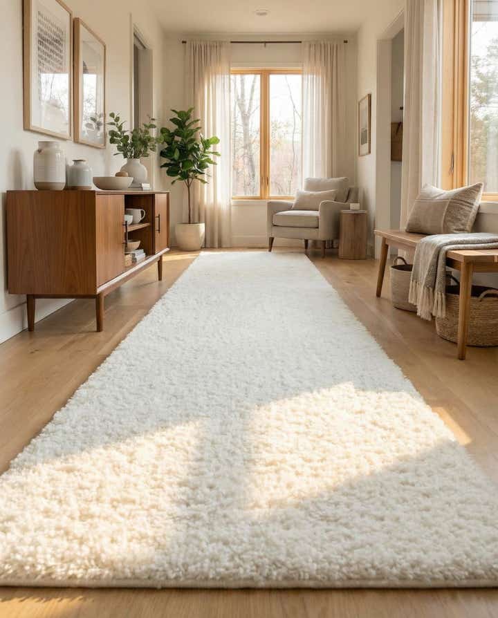 2' 7 x 16' 5 Zermatt Shag Runner Rug