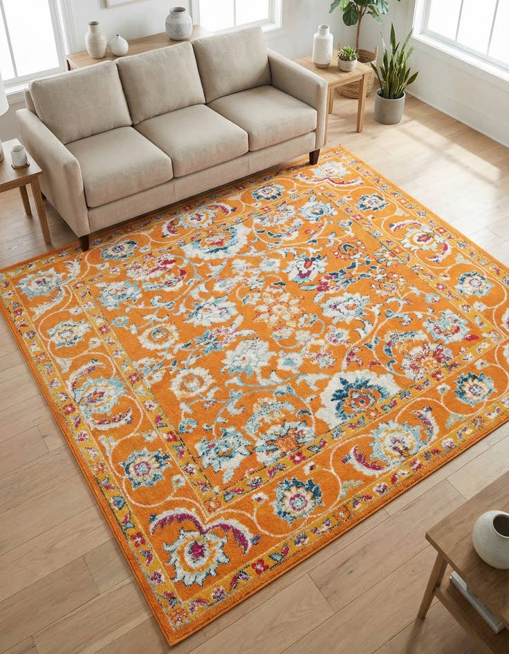 Detail image of 7' 10 x 7' 10 Aurelia Square Rug